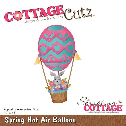 Stanzschablone Spring Hot Air Balloon