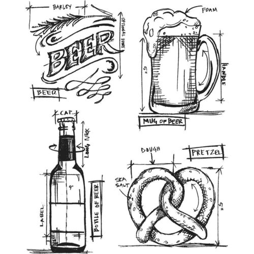 Beer Blueprint (Cling Set)