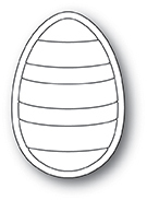 Stanzschablone Striped Egg