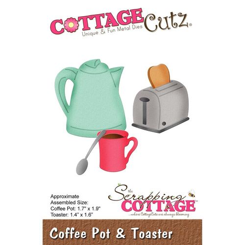 Stanzschablone Coffee Pot & Toaster