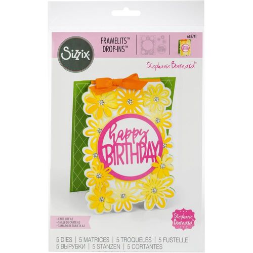 Sizzix Thinlits - Card with Flowers & Circle Drop-Ins