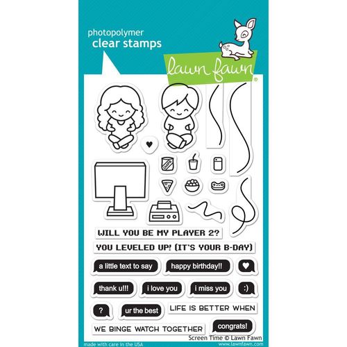 Clear Stamp - Screen Time