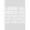 Kaisercraft Card Front Die 4"X6" - Laugh Quote