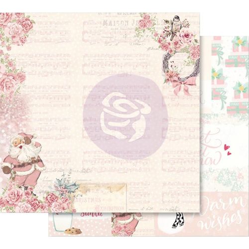 Santa Baby Pink Foiled Double-Sided Cardstock 12"X12" - Santa Baby
