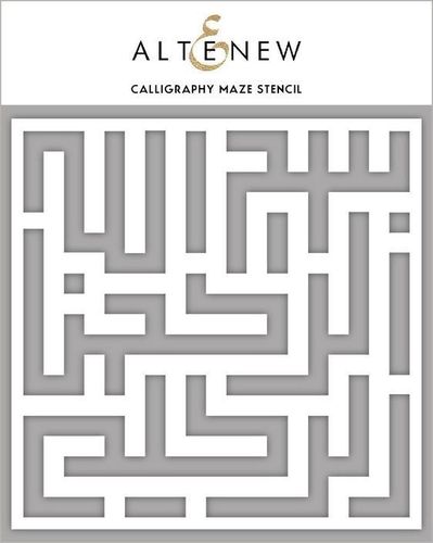 Schablone Calligrapy Maze