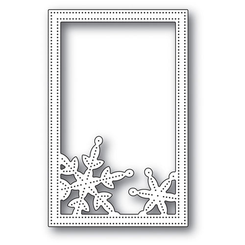 Stanzschablone Simple Pinpoint Snowflake Frame
