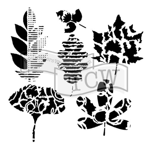 Schablone Leaf Collection 6" x 6"