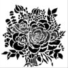 Schablone Rose Bouquet 6" x 6"