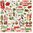 Simple Vintage Christmas Cardstock Stickers 12"X12" - Combo