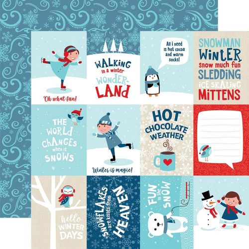 Papier Celebrate Winter - Journaling Cards 3"x4"