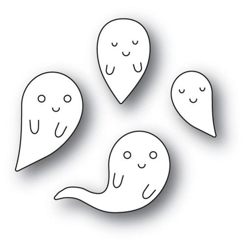 Stanzschablone Friendly Ghosts