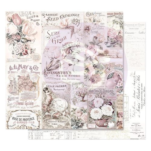 Lavender Frost Foiled Double-Sided Cardstock 12"X12" - My Lovely Garden
