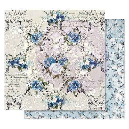 Georgia Blues Foiled Double-Sided Cardstock 12"X12" - Morning Glory