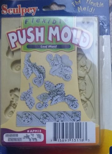 Sculpey Flexible Push Mold - Leaf Motif