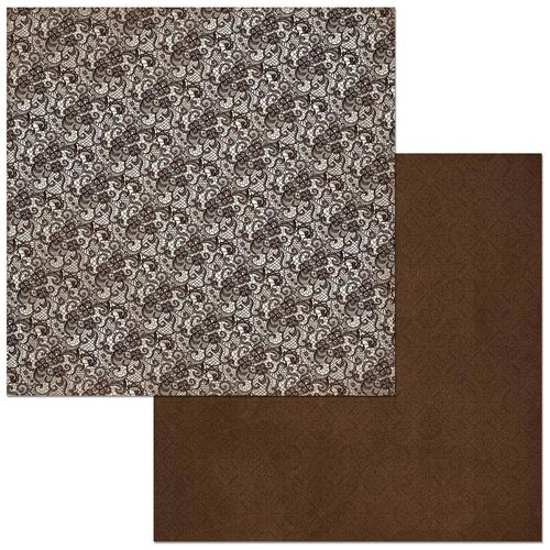 BoBunny Double Dot Lace Cardstock - Coffee