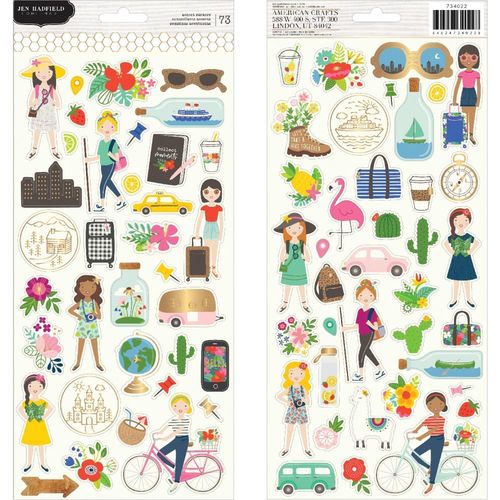 Chasing Adventures Cardstock Stickers 6"X12"