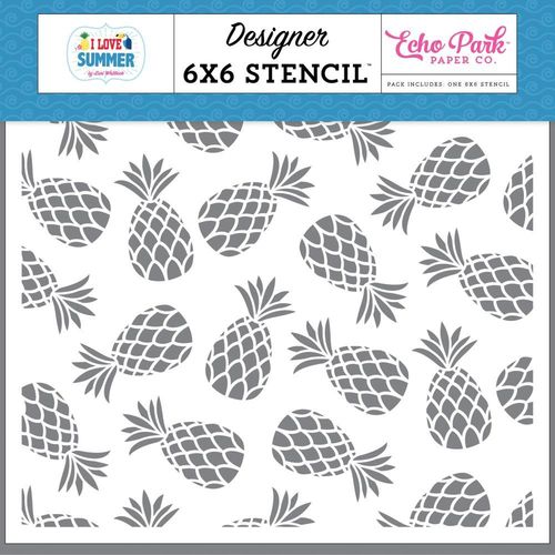 Schablone Pineapple Paradise 6"x6"