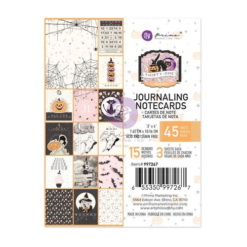 Thirty-One Journaling Cards 3"X4"