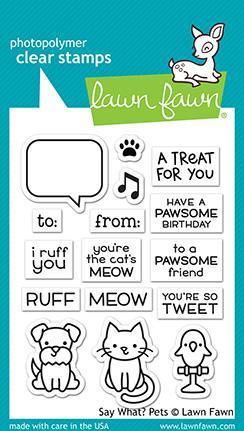 Clear Stamp - Say What? Pets