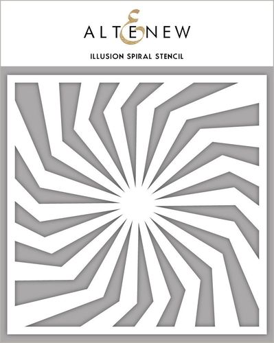 Schablone Illusion Spiral