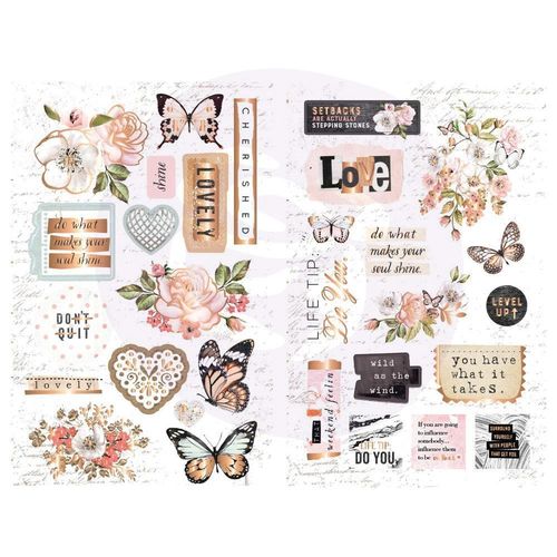 Apricot Honey Chipboard Stickers