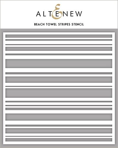 Schablone Beach Towel Stripes