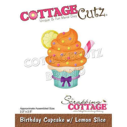 Stanzschablone Birthday Cupcake W/Lemon