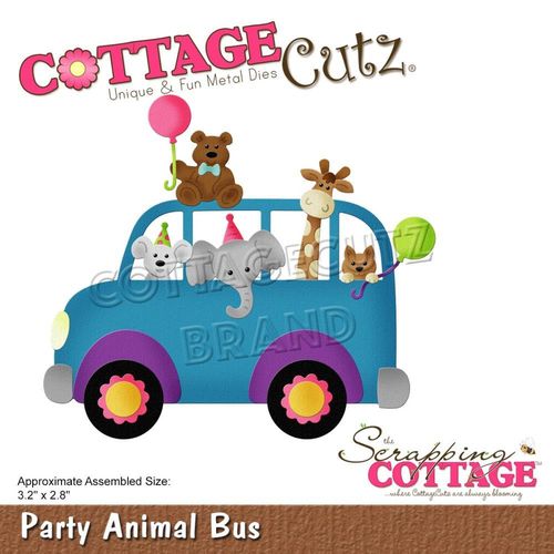 Stanzschablone Party Animal Bus