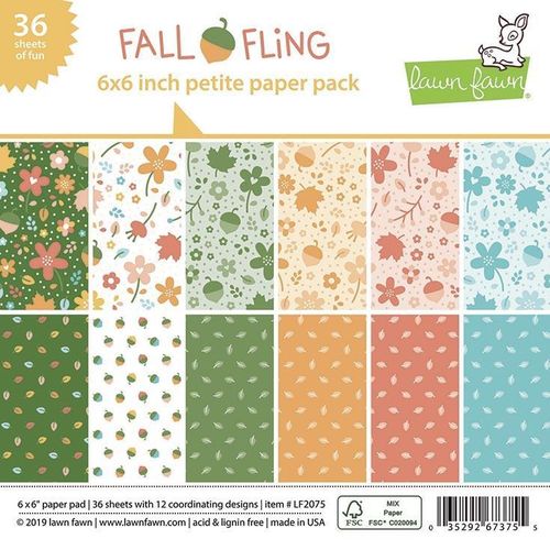 Fall Fling Petite Paper Pack 6"X6"