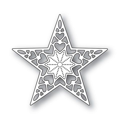 Stanzschablone Holiday Heart Star