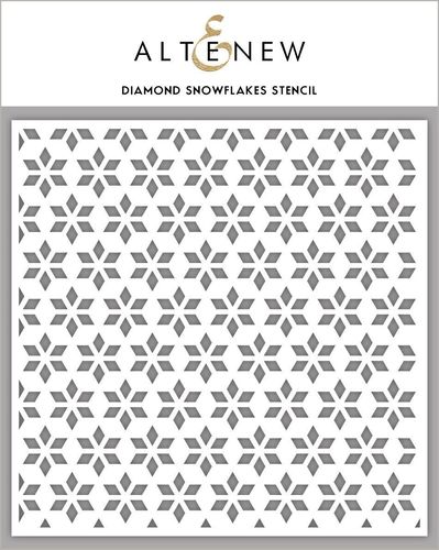Schablone Diamond Snowflakes