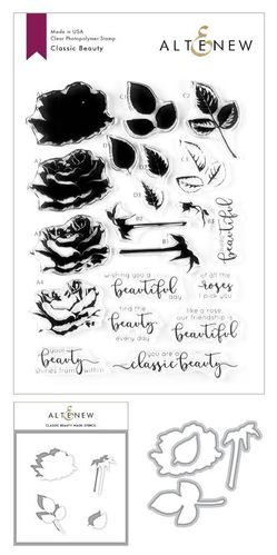 Clear Stamp & Die & Mask Stencil Bundle - Classic Beauty
