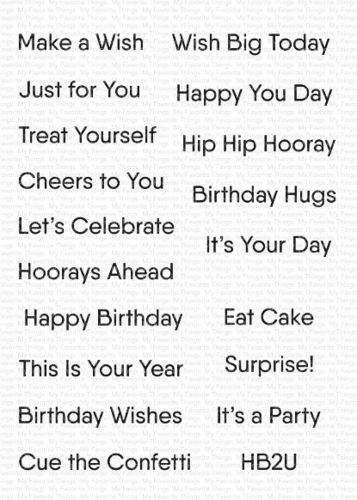 Clear Set - Little Birthday Notes