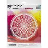 Art Printing Round Rubber Texture Plate - Floral Rosette