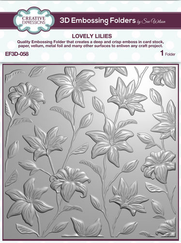 3D Prägeschablone Creative Expressions - Lovely Lilies