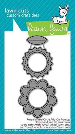 Stanzschablone - Reveal Wheel Circle Add-On Frames: Flower and Sun