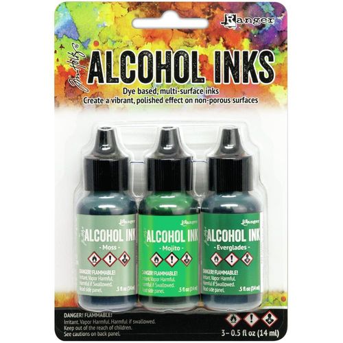 Alcohol Inks - Mint/Green Spectrum