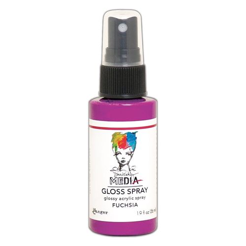 Dina Wakley Media Gloss Spray - Fuchsia