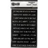 Dyan Reaveley's Dylusions Bigger Back Chat Stickers - Black Set #2
