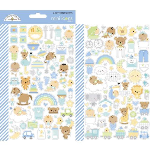 Dooblebug Mini Cardstock Stickers - Special Delivery Icons