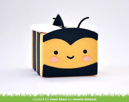 Stanzschablone - Tiny Gift Box Bee Add-On
