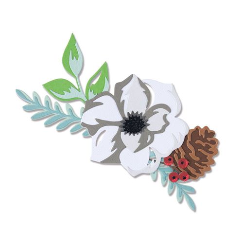 Sizzix Thinlits - Layered Winter Flower