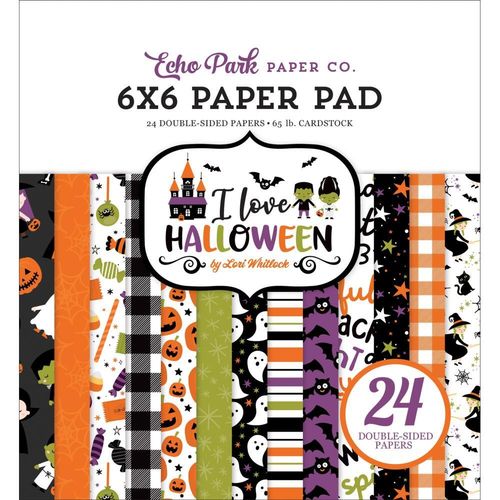 I Love Halloween Pad 6"X6"