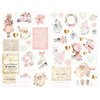 Sugar Cookie Chipboard Stickers - Shapes W/Foil Accents