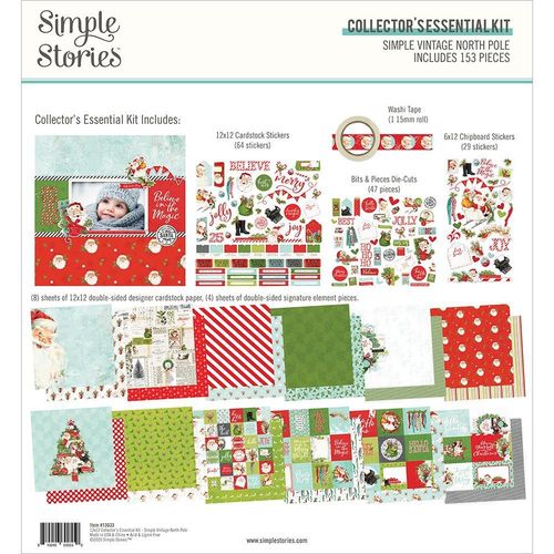 Simple Stories Collector's Essential Kit 12"X12" - Simple Vintage North Pole