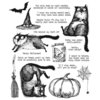 Snarky Cat Halloween (Cling Set)