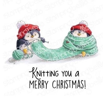 Cling - Knitting Penguin