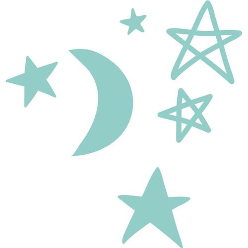 Stanzschablone Moon Stars