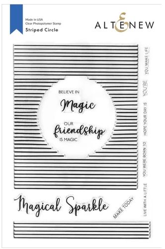 Clear - Striped Circle Stamp Set
