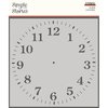 Schablone Clock 6" x 6"